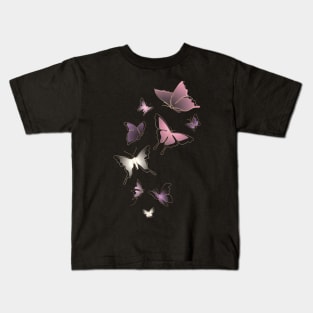 Butterflies colorful  Pastel Design Kids T-Shirt